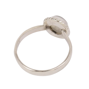 Bague en pierre de lune arc-en-ciel faite à la main 925 en argent Sterling massif naturel bleu feu pierre de lune arc-en-ciel 925 estampillé bague faite à la main bijoux - Product Image 4