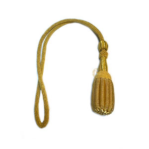 Venta superior 2025 Uniforme Espada Nudo Alambre de oro Personalizado Miembro del personal Espada Nudos Decorativos Ceremonial Espada Nudos - Product Image 4