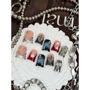 Faux ongles Steel Star Muse à pression, design élégant pour les femmes soucieuses de la mode - Product Image 3