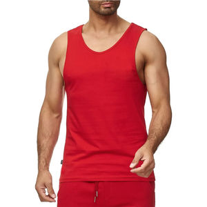 เสื้อกล้ามยิมผ้าฝ้ายคุณภาพสูงเสื้อกล้าม Singlets แบบกําหนดเองสําหรับผู้ชายกีฬาเสื้อกล้าม USA ขนาดเสื้อกล้ามผู้ชายแบบยืดได้โลโก้ที่กําหนดเอง - Product Image 5