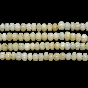 Perles Rondelle de Quartz vert fabriquées à la main Pierres précieuses naturelles en vrac uniques pour la fabrication de bijoux Colliers Bracelets Perles de pierre - Product Image 5