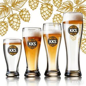 Verres à bière transparents en gros de 450 ml, 500 ml, 600 ml, 1 L avec logo personnalisé pour soutenir les campagnes marketing de bière - Product Image 4