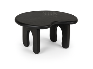 Table basse en bois massif moderne faite à la main, courbes organiques, construction durable, nettoyage facile, couleur personnalisée - Options en bois de sheesham, en chêne - Product Image 3