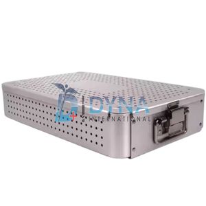 Plateau chirurgical de qualité supérieure Dynaintl DY-41776 certifié CE, 540*250*100 mm, boîte de stérilisation en aluminium et acier inoxydable pour instruments - Product Image 2