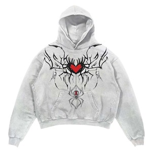 Sweat à capuche unisexe en molleton lourd 100% coton avec logo personnalisé, design de logo avec poche, logo en relief 3D pour homme - Product Image 6