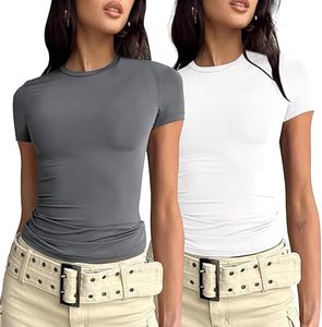 T-shirts pour femmes T-shirt d'été à manches courtes Design de haute qualité Vêtements décontractés T-shirt col rond Vente en gros Personnalisé de haute qualité - Product Image 1