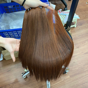 ผมดิบเกรด12A ทำจากกระดูกเส้นผมเวียดนามตรงมีตัวเลือกหลากสีสีส้ม - Product Image 1