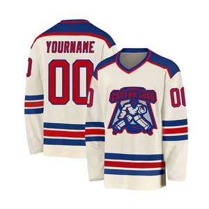 Jersey de Árbitro de Hockey sobre Hielo Personalizado, en Tendencia Mundial, Jerseys en Blanco con Impresión por Transferencia de Calor, Malla Deportiva Impermeable, 100% Poliéster - Product Image 1