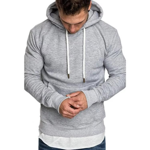 Sudaderas con capucha y sudaderas sólidas para hombre, Sudadera con capucha para mantener el calor, 100% algodón, Jersey pesado de gran tamaño, ropa de calle, estampado de hojaldre personalizado - Product Image 3