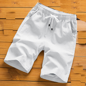 Pantalons pour hommes avec logo personnalisé OEM, pantalons décontractés de plage, shorts en soie glacée d'été, pantalons de sport de grande taille pour hommes - Product Image 6