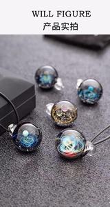 Bola de cristal soplada a mano con planetas y estrellas, globo decorativo, pieza de arte. - Product Image 3