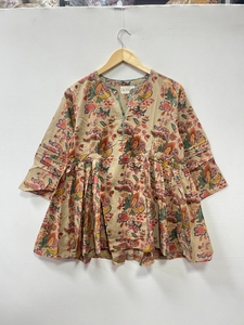 Camisetas de Tirantes de Algodón para Mujer |   Ropa Suave para Uso Diario |   Top Corto Estilo Bohemio Indio con Estampado Floral |   Regalo ligero con logotipo frontal - Product Image 5
