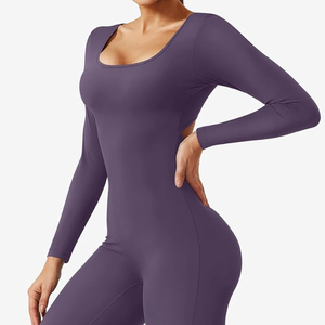 Combinaison de sport décontractée personnalisée pour femmes, entraînement, fitness, shorts respirants avec fermeture éclair invisible, sans manches, taille haute - Product Image 2
