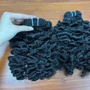 Rizado birmano en cabello de trama, cabello humano 100%, cabello crudo de un donante - Product Image 5