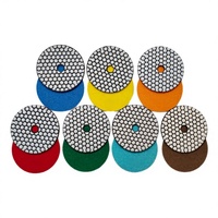 Disques de ponçage flexibles 80 mm pour machines à pierre, disques de polissage diamantés à liant résineux pour marbre et granit, utilisation humide et sèche