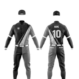 Uniformes de béisbol y sóftbol con impresión por sublimación, conjunto de uniformes de béisbol de poliéster 100%, uniforme de béisbol personalizado para hombres jóvenes - Product Image 5