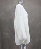 Pull en mohair sur mesure pour femme, col rond, 240g, respirant, écologique, anti-boulochage, haute qualité, pour automne-hiver