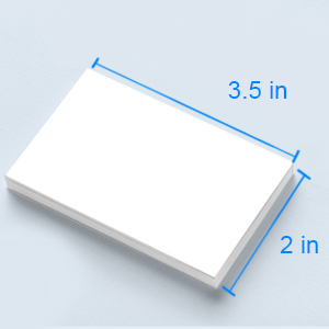 Thick Printable Business <strong>Card</strong> Compatible with Laser &amp; Inkjet Printer, Double-sided <strong>Printing</strong> Heavyweight Matte White Paper - Product Image 3