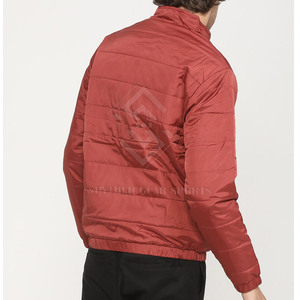 New Arrival Winter Full Zipper Stand Collar Eco-Friendly Breathable Puffer <b>Jacket</b> for Men <b>Slim</b> <b>Fit</b> Front Logo Private Label Made - Product Image 3