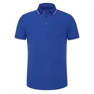 Camisas al por mayor con logotipo personalizado bordado, tallas grandes para hombre y mujer, 100% algodón, tejido de punto, secado rápido, estilo casual de negocios, manga corta, color liso. - Product Image 4