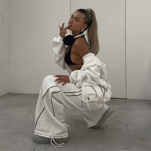 ชุดออกกำลังกายแบบซิปสำหรับผู้หญิงชุดออกกำลังกายฟิตเนส2ชิ้น - Product Image 4