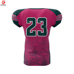 Sublimación fútbol americano Jersey logotipo personalizado venta al por mayor práctica equipo universitario juego uniforme de fútbol americano conjunto - Product Image 3