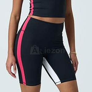 Conjunto de dos piezas para mujer, y pantalones cortos de Yoga Top, ropa deportiva para mujer, conjunto de Top y pantalones cortos de Yoga para gimnasio y correr - Product Image 5