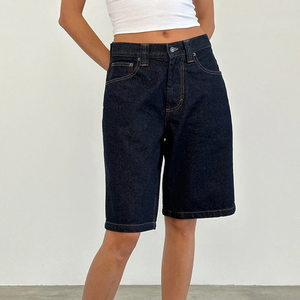 Pantalones cortos de mezclilla para mujer Y2k, Bermudas holgadas de mezclilla holgadas, pantalones cortos de pierna ancha 2025, pantalones cortos de mezclilla informales de moda para verano para mujer - Product Image 6