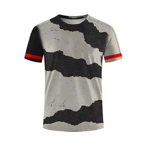 Camiseta de verano de manga corta de verano de alta calidad con diseño 3D impreso, camiseta de fútbol hecha a medida con estampado propio Vintage transpirable - Product Image 1