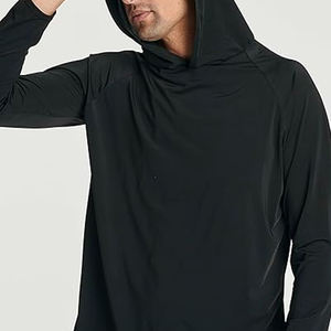 Venta al por mayor Hombres Ligero Sun Hoodie Humedad Wicking UPF 50 + Camisas de manga larga al aire libre - Product Image 3