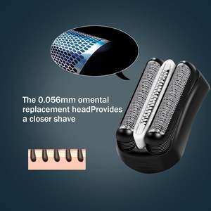 Têtes de rasoir de rechange à double lame pour rasoir électrique rotatif, utilisation humide et sèche sur le visage - Product Image 5