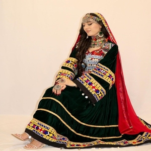 ชุดเดรส kuchi afghani ทำด้วยมือชุดเดรสแต่งงานคอเสื้อวินเทจทำด้วยมือ - Product Image 5