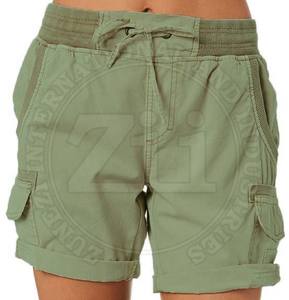 Pantalones cortos informales con estilo de alta calidad para mujer, transpirables, de Color sólido, diseño personalizado, poliéster/algodón, verano, venta al por mayor - Product Image 6