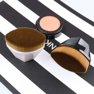 Pinceau cosmétique unique personnalisé noir plat n ° 55 Pinceau <span class=keywords><strong>de</strong></span> maquillage <span class=keywords><strong>fond</strong></span> <span class=keywords><strong>de</strong></span> <span class=keywords><strong>teint</strong></span> liquide magique - Product Image 6