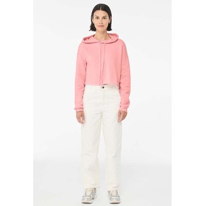 Bella Canvas Ladies Crop Hoodie Women Essentials Crop French Terry Hoodie - Product Image 1