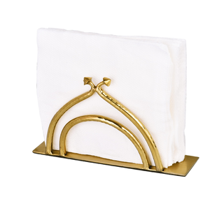 High Quality Brass Napkin Holder Stand Tea Cup Design <b>Christmas</b> Gold Square Brass Paper Napkin Holder - Product Image 6
