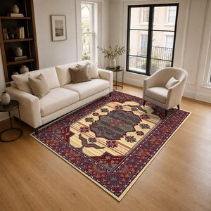 <b>RUGS</b> DEPOT LXDP-0268 Wholesale Red Burgundy Contemporary Abstract Digital Printed Machine Washable Chenille Area <b>Rug</b> <b>Non</b> <b>Slip</b> - Product Image 2