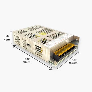 แหล่งจ่ายไฟแบบปรับได้ 5V 12V 24V สำหรับเครื่องแลกเหรียญ, เครื่องคีบตุ๊กตา และเครื่องเกมอาร์เคด, 110V/220V, สีเงิน, ใหม่ - Product Image 4