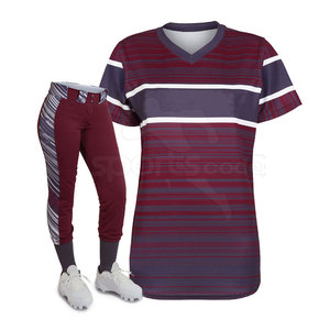 Uniforme de Softbol para Mujer de Alta Calidad, Transpirable, en Mezcla de Poliéster Suave, Ajuste Cómodo para Entrenamiento Deportivo al Aire Libre - Product Image 2