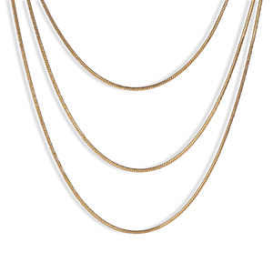CUCOCUCA YOL 05 Vintage <b>Gold</b> <b>Plated</b> Stainless Steel Fine Link <b>Chain</b> <b>Necklace</b> Women's Gift Simple Design Chic EU 48h dispatch - Product Image 1