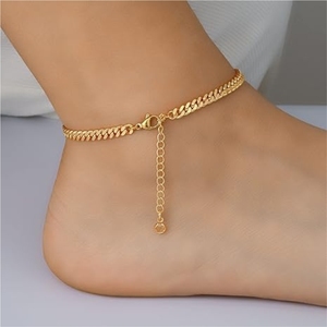 Bracelets de cheville personnalisés en cuivre de style moderne et luxueux de qualité supérieure pour femmes Bracelets de cheville de luxe de qualité supérieure faits à la main - Product Image 4