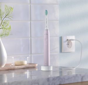 Philips Sonicare แปรงสีฟันไฟฟ้า3100 HX3671/11แปรงสีฟันโซนิคควบคุมความดันและจับเวลาสีชมพู - Product Image 5