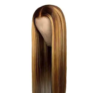 Perruque Lace Front wig Remy péruvienne, cheveux lisses, brun Piano, fabricant, vente en gros
