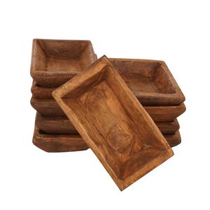 Ensemble de bols à pâte en bois de noix de coco romantiques de luxe faits à la main au Viet Nam pour les mariages assiette de bougies parfumées à la cannelle - Product Image 1
