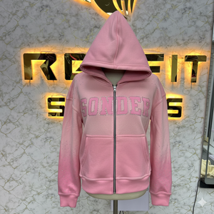 Prefect Cutting Diseño personalizado más demandado Cremallera Sudadera con capucha Puff Impreso hecho en fábrica precio barato sudaderas con capucha para hombres - Product Image 4