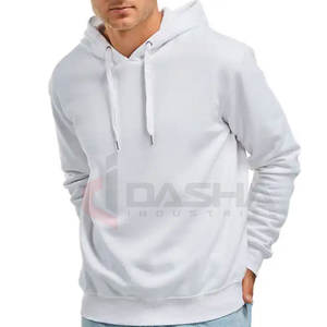 Sweat à capuche court surdimensionné avec logo personnalisé 450 GSM poids lourd 100% coton graphique impression bouffante 3D pour hommes sans ficelle hiver hommes - Product Image 3
