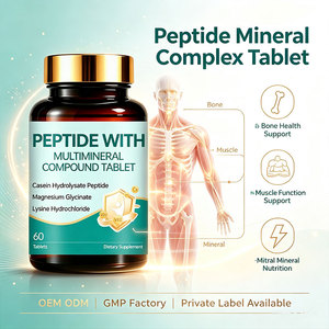 Suplemento Mineral en Tabletas de <span class=keywords><strong>Complejo</strong></span> de Péptidos de Glicinato de <span class=keywords><strong>Magnesio</strong></span> OEM con Péptidos de Hidrolizado de Caseína para la Salud Ósea y el Apoyo Muscular - Product Image 1