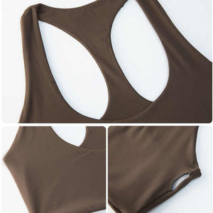 Hot Selling Women's XL <b>Sports</b> Crop <b>Bra</b> High Strength Lightweight Breathable Quick Dry Seamless Shockproof Top Simple Custom - Product Image 5