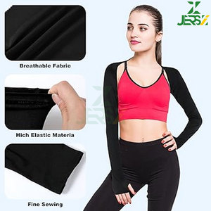 Manchons de bras rafraîchissants personnalisés, protection solaire, respirants, séchage rapide, avec trous pour les doigts, unisexe, golf, service OEM, logo personnalisé - Product Image 4