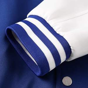 New Custom Embroidery logo Unisex Loose Casual Varsity Sport Baseball Jacket Blank <b>White</b> Baseball Jacket University Couple <b>Coat</b> - Product Image 5